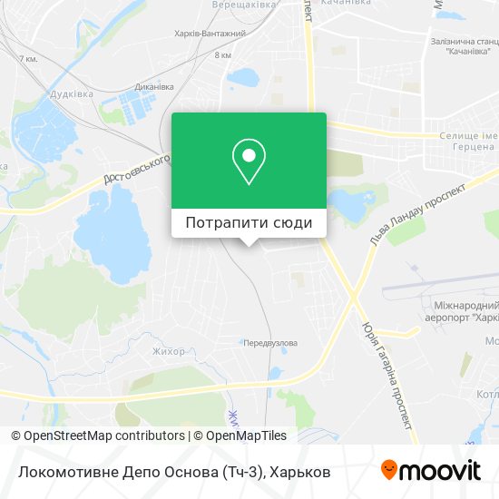 Карта Локомотивне Депо Основа (Тч-3)