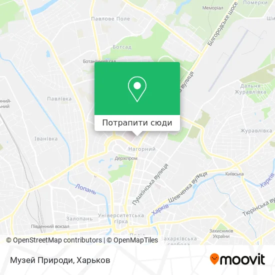 Карта Музей Природи