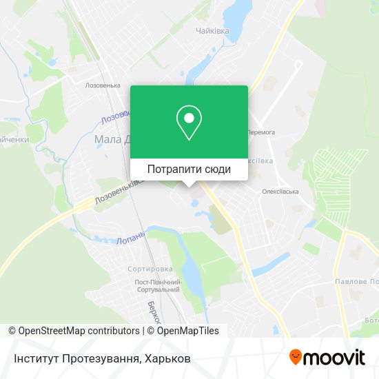 Карта Інститут Протезування