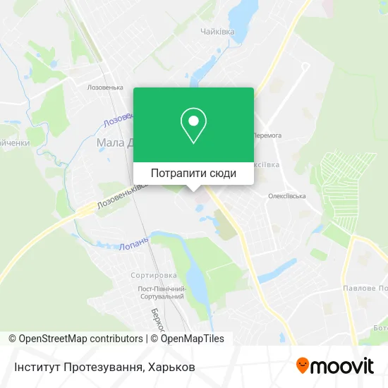 Карта Інститут Протезування