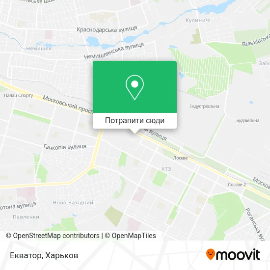 Карта Екватор