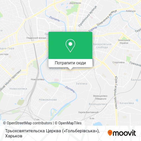 Карта Трьохсвятительска Церква («Гольберівська»)