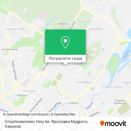 Карта Спорткомплекс Нюу Ім. Ярослава Мудрого