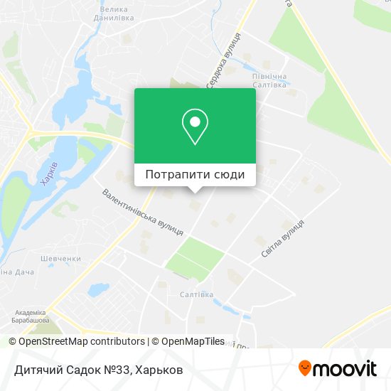 Карта Дитячий Садок №33