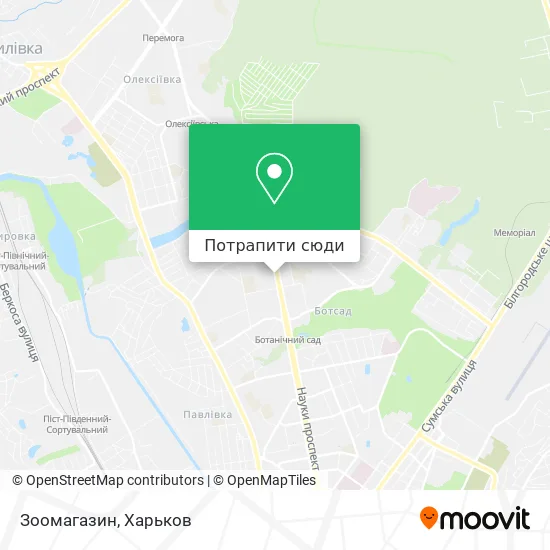 Карта Зоомагазин