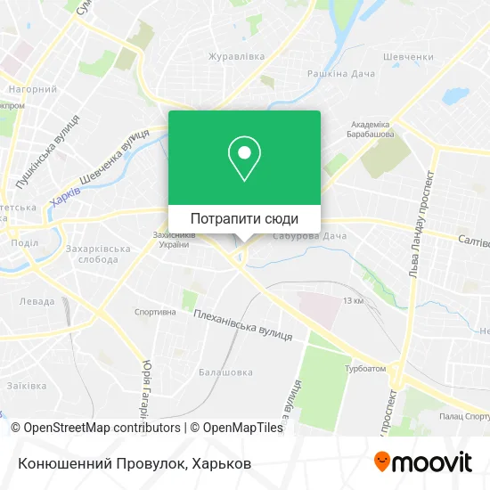 Карта Конюшенний Провулок