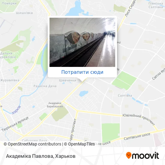 Карта Академіка Павлова