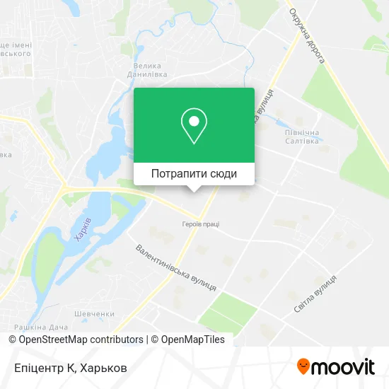 Карта Епіцентр К