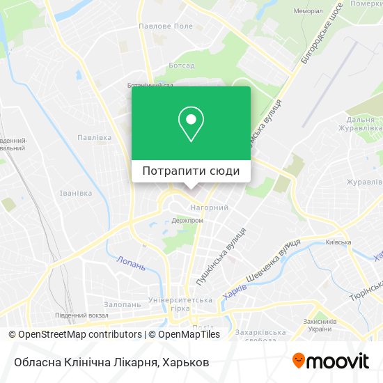 Карта Обласна Клінічна Лікарня