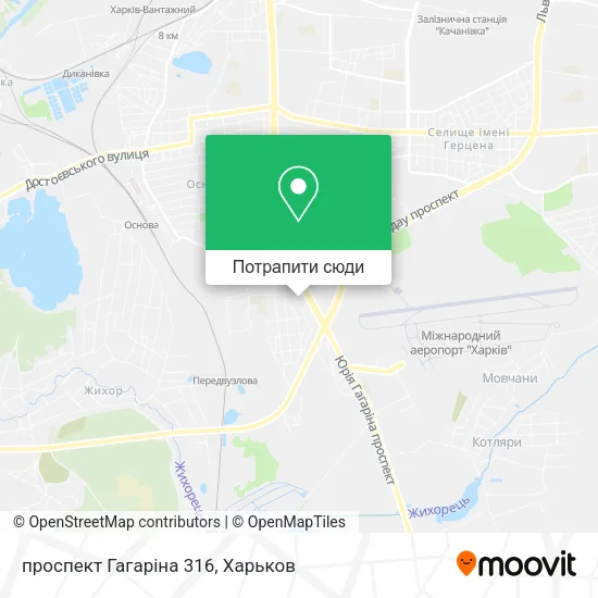 Карта проспект Гагаріна 316