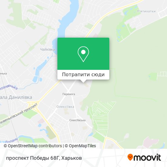 Карта проспект Победы 68Г