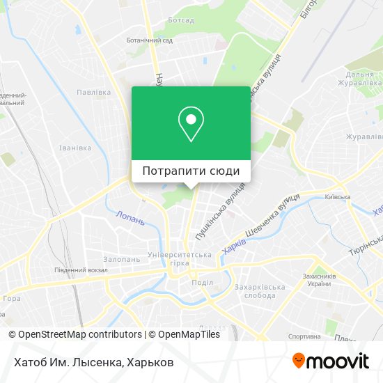 Карта Хатоб Им. Лысенка