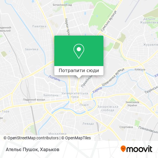 Карта Ательє Пушок