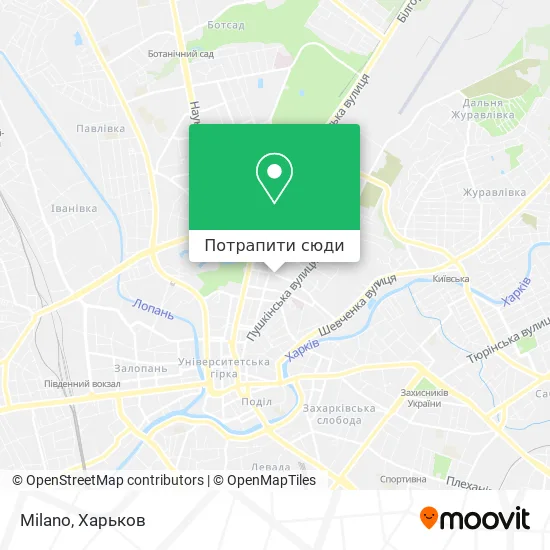 Карта Milano