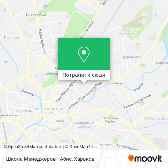Карта Школа Менеджеров - Абис