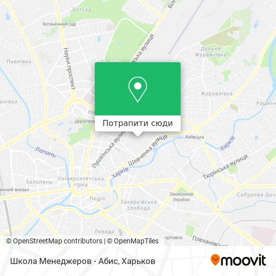 Карта Школа Менеджеров - Абис