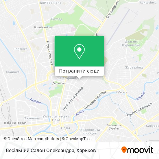 Карта Весільний Салон Олександра