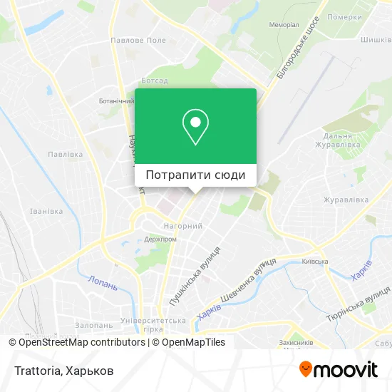 Карта Trattoria