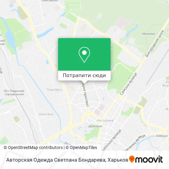 Карта Авторская Одежда Светлана Бондарева