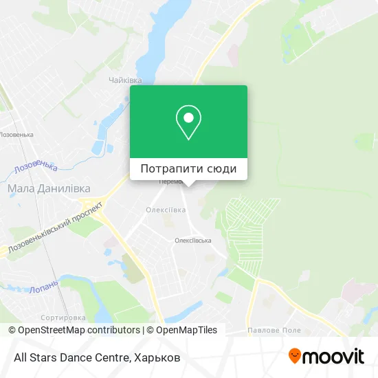 Карта All Stars Dance Centre