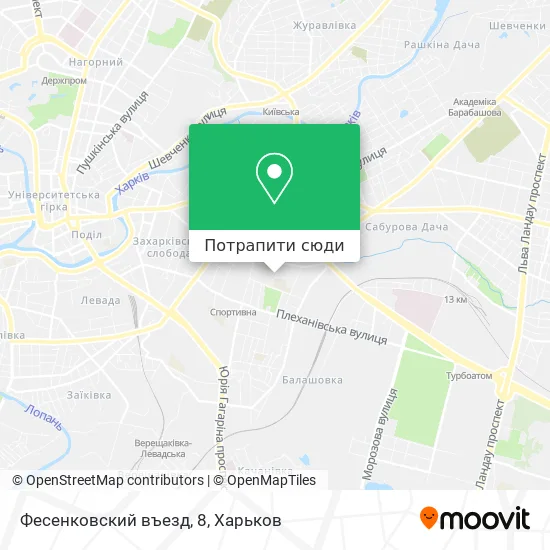Карта Фесенковский въезд, 8