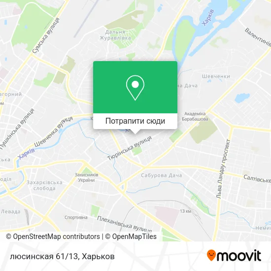 Карта люсинская 61/13