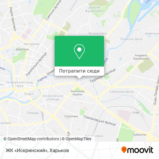 Карта ЖК «Искринский»