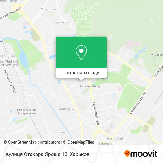 Карта вулиця Отакара Яроша 18