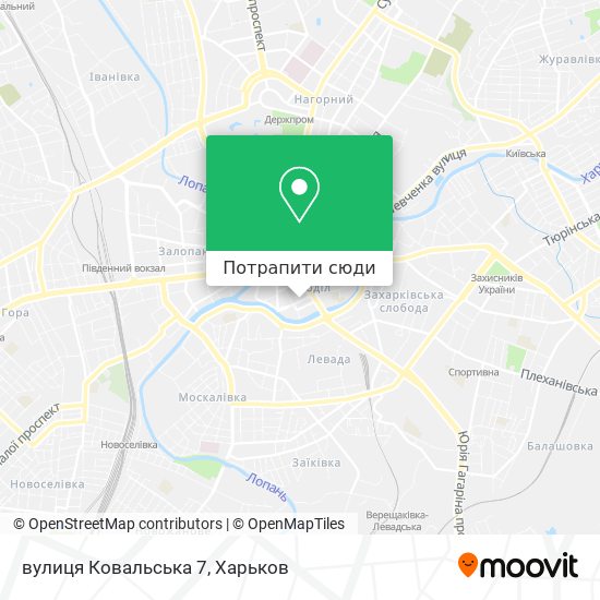 Карта вулиця Ковальська 7