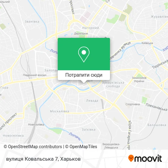 Карта вулиця Ковальська 7
