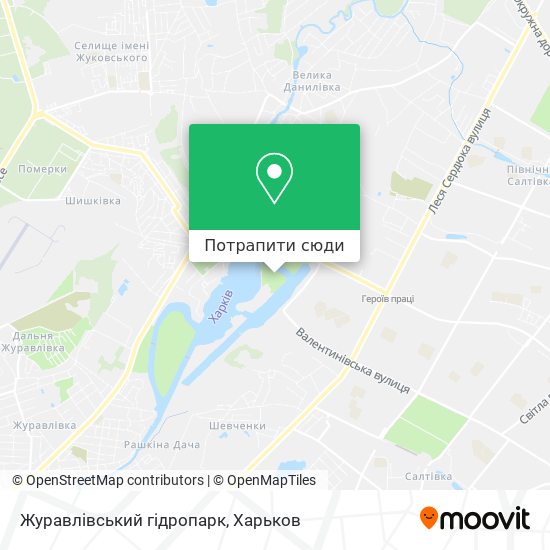 Карта Журавлівський гідропарк