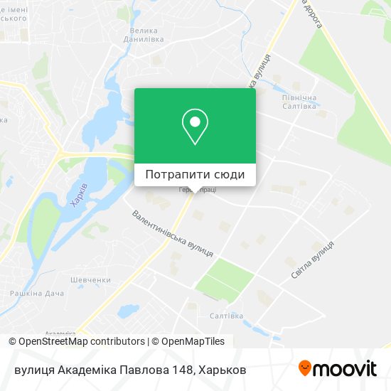 Карта вулиця Академіка Павлова 148