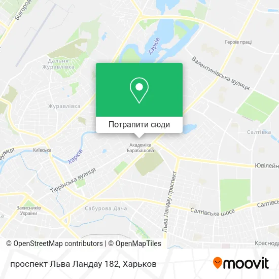 Карта проспект Льва Ландау 182