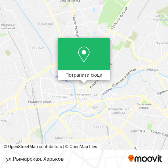 Карта ул.Рымарская
