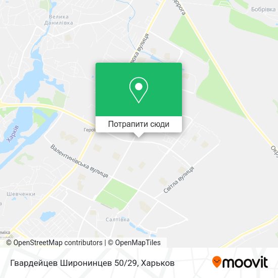 Карта Гвардейцев Широнинцев 50/29