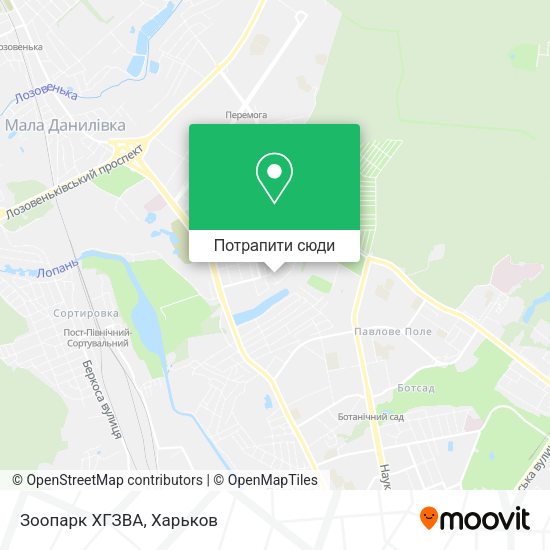 Карта Зоопарк ХГЗВА