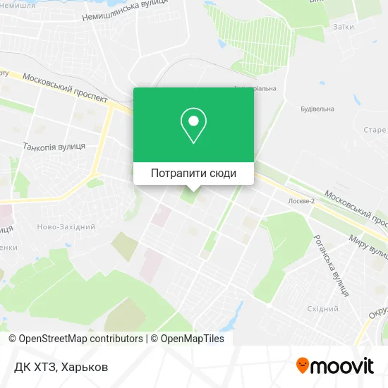 Карта ДК ХТЗ