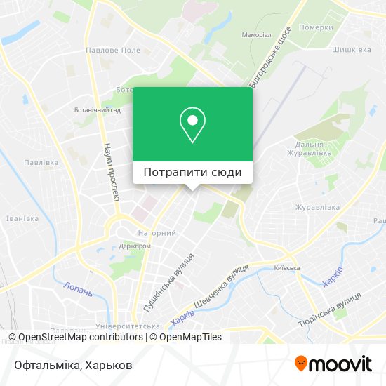 Карта Офтальміка