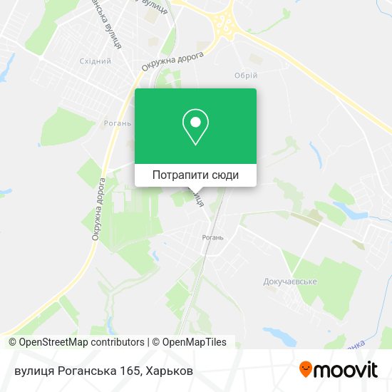 Карта вулиця Роганська 165