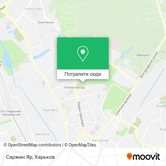 Карта Саржин Яр