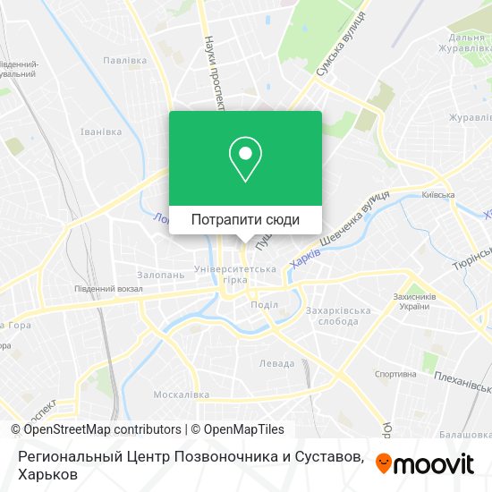 Карта Региональный Центр Позвоночника и Суставов