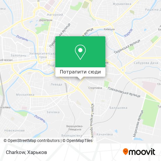 Карта Charkow
