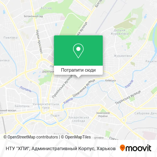 Карта НТУ "ХПИ", Административный Корпус