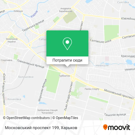 Карта Московський проспект 199
