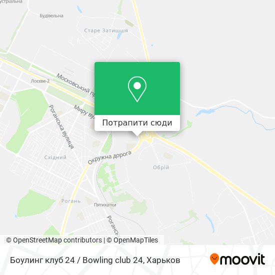 Карта Боулинг клуб 24 / Bowling сlub 24