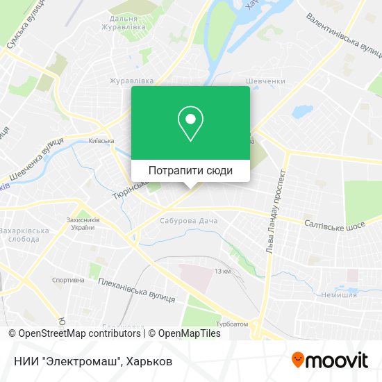 Карта НИИ "Электромаш"