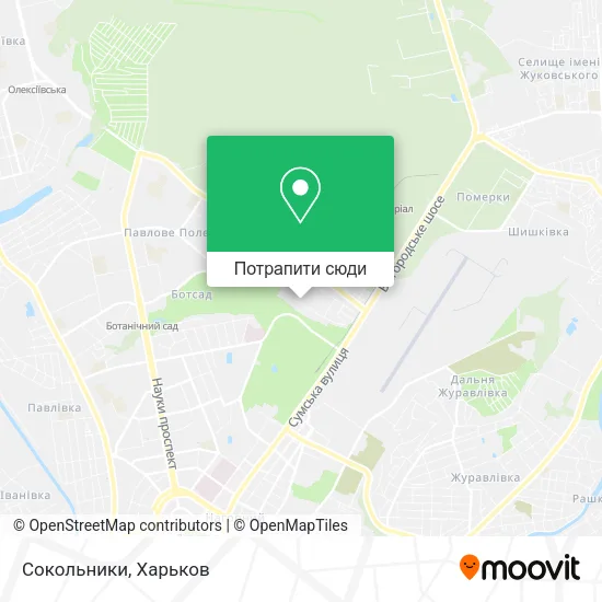 Карта Сокольники