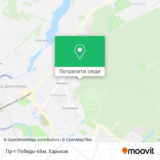 Карта Пр-т Победы 66м