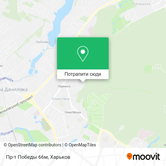 Карта Пр-т Победы 66м