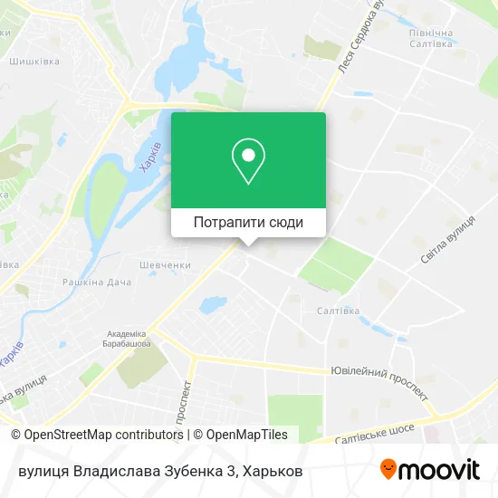 Карта вулиця Владислава Зубенка 3